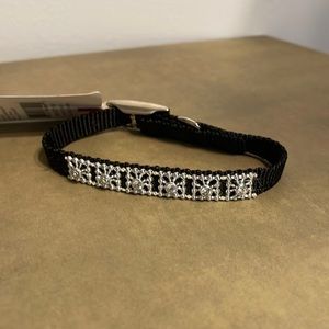 New Grreat Choice black Jewel Collar for cat or Dog x-small